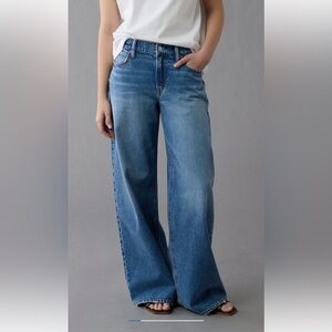 American Eagle Outfitters Stigid Blue Wide Leg Jeans